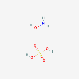molecular formula H5NO5S<br>NH2OH.H2SO4<br>H5NO5S B162634 Hydroxylammonium hydrogensulphate CAS No. 10046-00-1