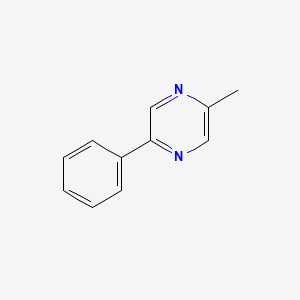 molecular formula C11H10N2 B1626348 2-Methyl-5-phenylpyrazine CAS No. 58861-90-8