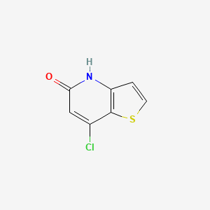 molecular formula C7H4ClNOS B1626354 7-chlorothieno[3,2-b]pyridin-5(4H)-one CAS No. 74695-45-7