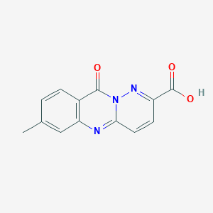 molecular formula C13H9N3O3 B1626357 7-Methyl-10-oxo-10H-pyridazino[6,1-b]quinazoline-2-carboxylic acid CAS No. 74163-14-7