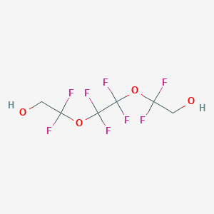 molecular formula C6H6F8O4 B162636 2,2'-((Perfluoroethane-1,2-diyl)bis(oxy))bis(2,2-difluoroethanol) CAS No. 129301-42-4