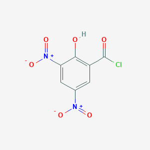 molecular formula C7H3ClN2O6 B1626363 2-Hydroxy-3,5-dinitrobenzoyl chloride CAS No. 66306-10-3