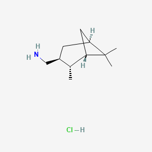 [(1S,2S,3S,5R)-2,6,6-Trimethyl-3-bicyclo[3.1.1]heptanyl]methanamine;hydrochloride