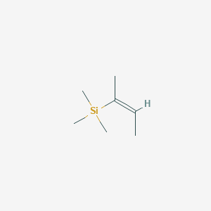 molecular formula C7H16Si B162637 Silane, trimethyl(1-methyl-1-propenyl)-, (E)- CAS No. 10111-13-4