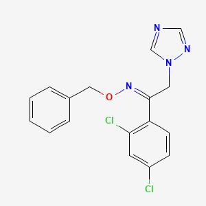 1-(2,4-Dichlorophenyl)-2-(1H-1,2,4-triazol-1-yl)ethan-1-one O-(phenylmethyl)oxime