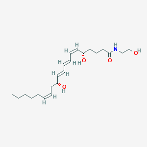 molecular formula C22H37NO4 B162638 Leukotriene B4 Ethanolamide CAS No. 877459-63-7