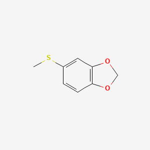 molecular formula C8H8O2S B1626388 5-(Methylthio)benzo[d][1,3]dioxole CAS No. 5354-08-5