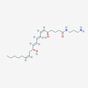 molecular formula C23H40N2O3 B162639 Leukotriene B4-3-aminopropylamide 