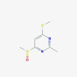 4-(Methanesulfinyl)-2-methyl-6-(methylsulfanyl)pyrimidine