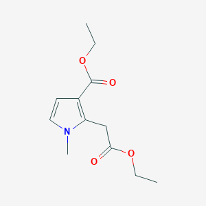 Ethyl 2-(2-ethoxy-2-oxoethyl)-1-methylpyrrole-3-carboxylate