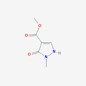 molecular formula C6H8N2O3 B1626400 1H-Pyrazole-4-carboxylic acid, 5-hydroxy-1-methyl-, methyl ester CAS No. 88398-84-9