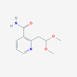 molecular formula C10H14N2O3 B1626404 2-(2,2-Dimethoxyethyl)nicotinamide CAS No. 97308-56-0