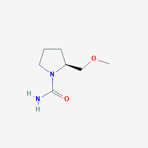 molecular formula C7H14N2O2 B1626406 (S)-2-(methoxymethyl)pyrrolidine-1-carboxamide CAS No. 95312-82-6