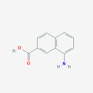 molecular formula C11H9NO2 B1626407 8-Amino-2-naphthoic acid CAS No. 5043-19-6