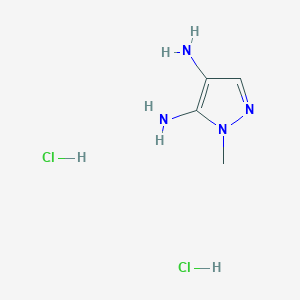 molecular formula C4H10Cl2N4 B1626411 1-Methyl-1H-pyrazole-4,5-diamine dihydrochloride CAS No. 21616-59-1