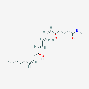 molecular formula C22H37NO3 B162642 白三烯B4二甲酰胺 CAS No. 83024-92-4