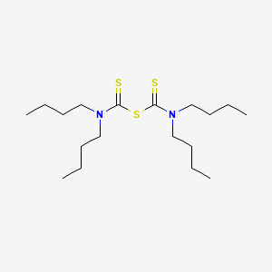 molecular formula C18H36N2S3 B1626422 Bis(dibutylthiocarbamoyl) sulfide CAS No. 93-73-2