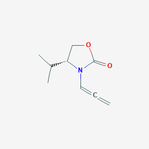 molecular formula C9H13NO2 B1626428 (4R)-4-(1-methylethyl)-3-(1,2-propadienyl)-2-Oxazolidinone CAS No. 357426-83-6