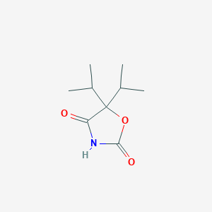molecular formula C9H15NO3 B162643 5,5-Di(propan-2-yl)-1,3-oxazolidine-2,4-dione CAS No. 130689-83-7