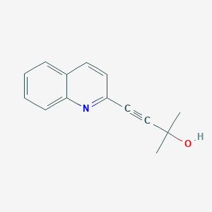 molecular formula C14H13NO B1626433 2-Methyl-4-(quinolin-2-yl)but-3-yn-2-ol CAS No. 831235-64-4