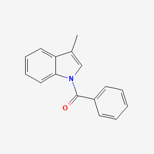 molecular formula C16H13NO B1626440 1H-Indole, 1-benzoyl-3-methyl- CAS No. 57826-37-6