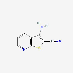 molecular formula C8H5N3S B1626447 3-Amino-thieno[2,3-b]pyridine-2-carbonitrile CAS No. 52505-47-2
