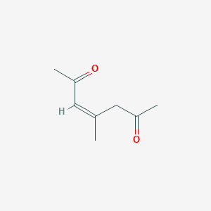molecular formula C8H12O2 B162645 (Z)-4-Methylhept-3-ene-2,6-dione CAS No. 137277-67-9