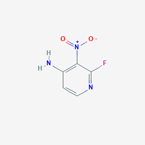 molecular formula C5H4FN3O2 B1626450 2-Fluoro-3-nitropyridin-4-amine CAS No. 60186-18-7