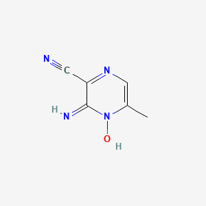 molecular formula C6H6N4O B1626451 3-Amino-5-methyl-2-pyrazinecarbonitrile 4-oxide CAS No. 58091-69-3