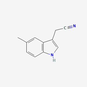 molecular formula C11H10N2 B1626457 2-(5-Methyl-1H-indol-3-yl)acetonitrile CAS No. 65881-14-3