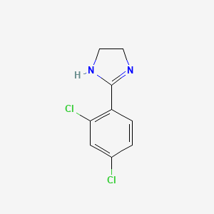 molecular formula C9H8Cl2N2 B1626460 2-(2,4-dichlorophenyl)-4,5-dihydro-1H-imidazole CAS No. 61033-72-5