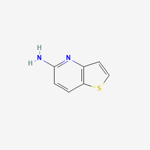 molecular formula C7H6N2S B1626478 Thieno[3,2-b]pyridin-5-amine CAS No. 73010-06-7