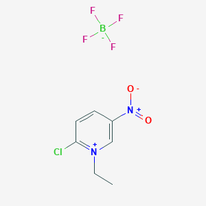 molecular formula C7H8BClF4N2O2 B1626479 2-Chloro-1-ethyl-5-nitropyridin-1-ium tetrafluoroborate CAS No. 836-66-8
