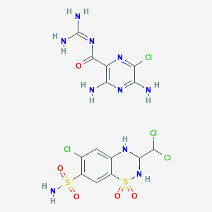 molecular formula C14H16Cl4N10O5S2 B162649 Esmalorid CAS No. 138258-83-0