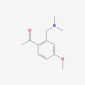 molecular formula C12H17NO2 B1626490 1-(2-((Dimethylamino)methyl)-4-methoxyphenyl)ethanone CAS No. 77973-25-2