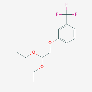 molecular formula C13H17F3O3 B1626495 1-(2,2-Diethoxyethoxy)-3-(trifluoromethyl)benzene CAS No. 63212-88-4