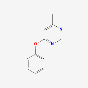 molecular formula C11H10N2O B1626498 4-Methyl-6-phenoxypyrimidine CAS No. 55849-46-2