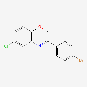 3-(4-Bromophenyl)-6-chloro-2H-1,4-benzoxazine
