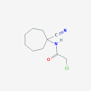 2-chloro-N-(1-cyanocycloheptyl)acetamide