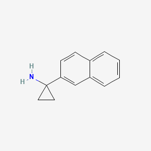molecular formula C13H13N B1626513 1-(Naphthalen-2-YL)cyclopropanamine CAS No. 604799-97-5