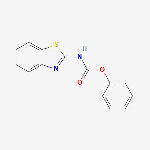 molecular formula C14H10N2O2S B1626522 Phenyl 1,3-benzothiazol-2-ylcarbamate CAS No. 28953-17-5