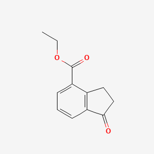 molecular formula C12H12O3 B1626523 Ethyl 1-oxo-2,3-dihydro-1H-indene-4-carboxylate CAS No. 344334-47-0