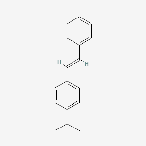 molecular formula C17H18 B1626526 1-Isopropyl-4-(2-phenylvinyl)benzene CAS No. 40231-48-9