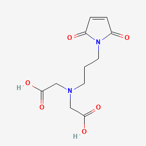 molecular formula C11H14N2O6 B1626528 N-(Carboxymethyl)-N-[3-(2,5-dihydro-2,5-dioxo-1H-pyrrol-1-YL)propyl]-glycine CAS No. 207613-06-7