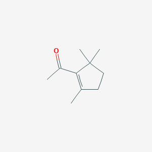 molecular formula C10H16O B162653 1-(2,5,5-Trimethylcyclopenten-1-yl)ethanone CAS No. 125952-10-5