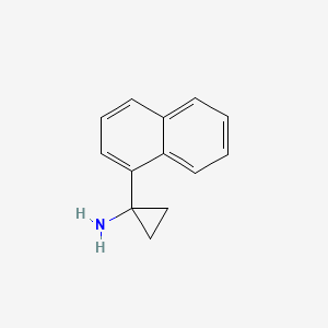 molecular formula C13H13N B1626533 1-(Naphthalen-1-YL)cyclopropanamine CAS No. 503417-39-8