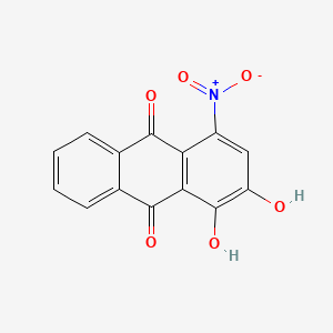 molecular formula C14H7NO6 B1626537 1,2-Dihydroxy-4-nitroanthracene-9,10-dione CAS No. 2243-71-2