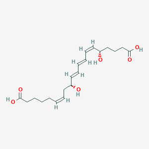 molecular formula C20H30O6 B162654 20-Carboxyleukotriene B4 CAS No. 80434-82-8