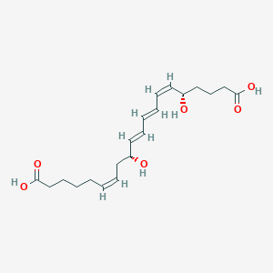 molecular formula C20H30O6 B162654 20-Carboxy-leukotriene B4 CAS No. 80434-82-8