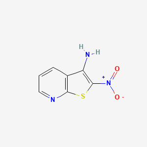 molecular formula C7H5N3O2S B1626543 2-Nitrothieno[2,3-b]pyridin-3-amine CAS No. 52505-49-4